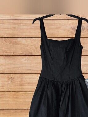Alex & Sophia Juniors' Square-Neck Bubble-Hem Sleeveless Fit & Flare Dress Sz5/6